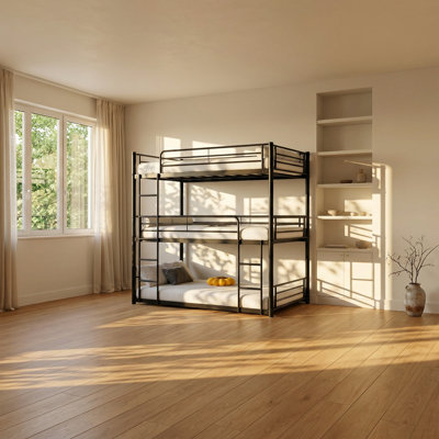 Lit superposé simple en métal robuste L 41,3 po x P 78 po x H 75,2 po Wayfair Sleep