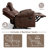 Caenas Microsuede Manual Reclining Sofa with Cup Holders-1654357319