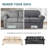 Box Cushion  Armchair  Sofa Slipcover  Machine Washable Cover Rich Textured High Spandex Small Checks Knitted Jacquard Sofa Slipcover with Cushion Covers-1768289802