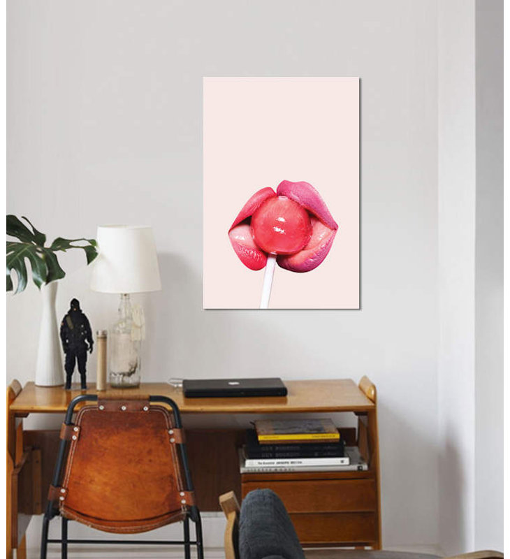 «Lollipop», impression sur toile, H 18 po x l 12 po x P 1,5 po, Toile tendue, Pas de tapis
