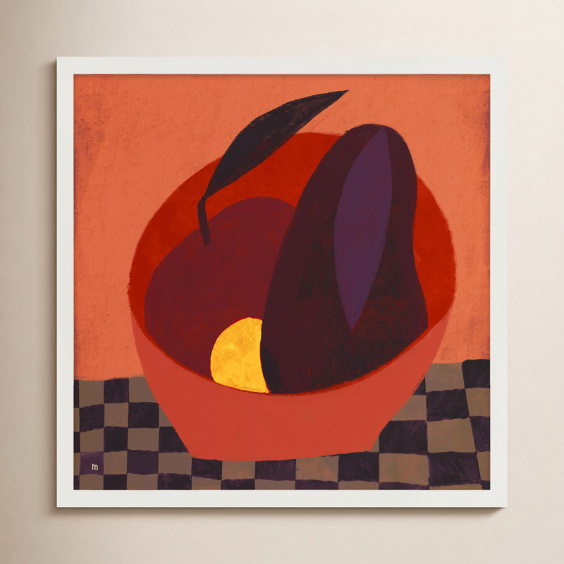 Fruit Basket Painting by StudioM, White, 30" H x 30" W x 1.25" D