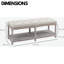 Ermont Storage Bench With Padded Seat French Inspired Bedroom Hallway Furniture