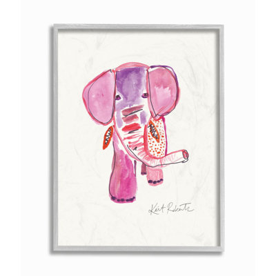 «Kid's Elephant» par Kait Roberts - impression d'art graphique