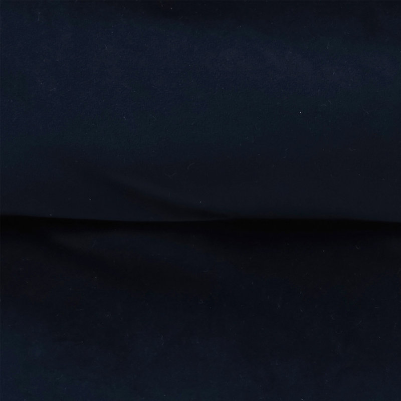 Natalia Velvet Armchair Bean Bag and Square Footstool, Midnight Blue