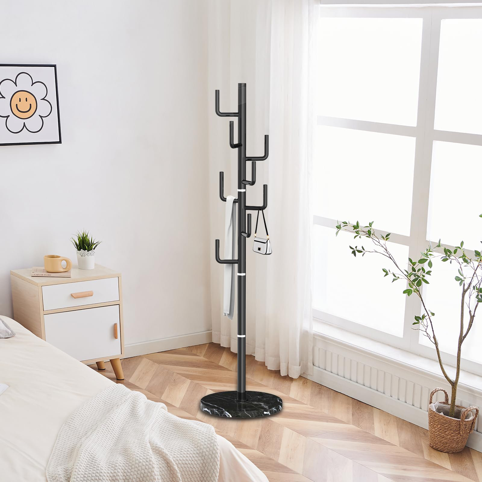 Latitude Run® Metal Modern Coat Racks, Cactus Coat Rack Freestanding ...