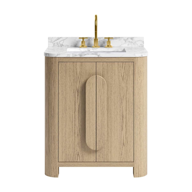 Harper Vanity, 30" W, Carrara Marble