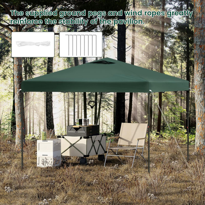 Brunston 3 x 3m Metal Party Tent, Green
