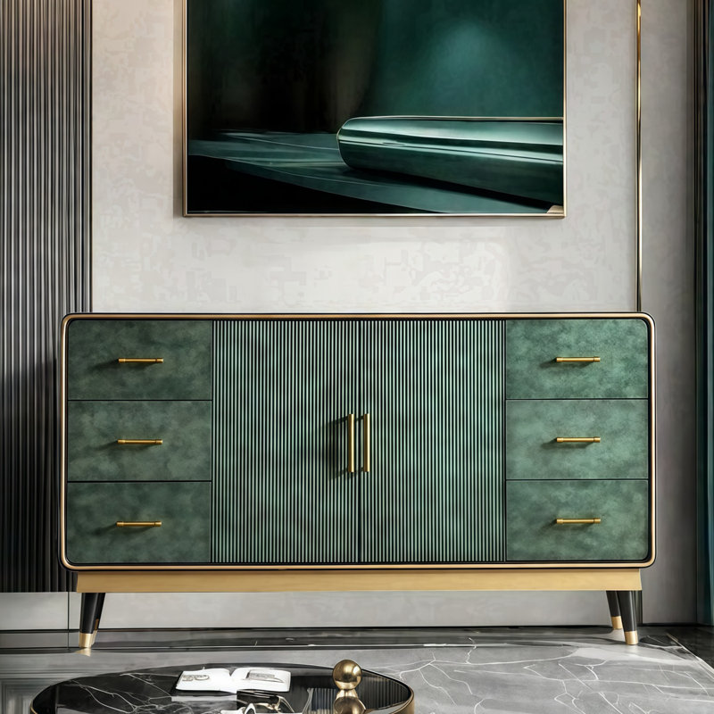 Buffet Elegant Modern, Vert émeraude