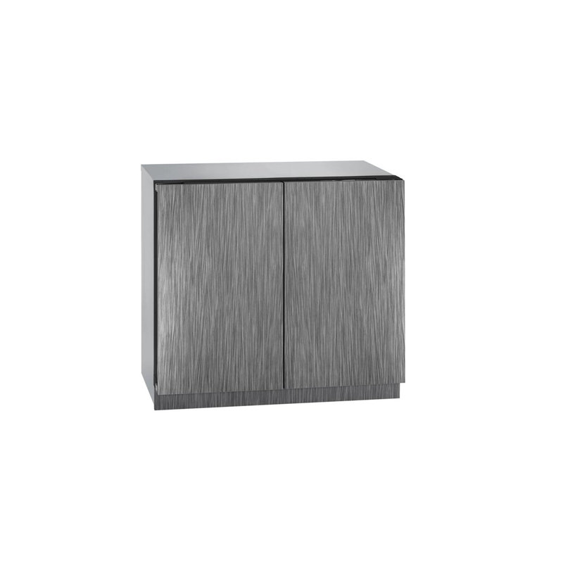 U-Line 36"W. 3000 Series 7.0 Cu.Ft. Dual Zone French Door Wine Refrigerator - Panel Ready Frame with Glass