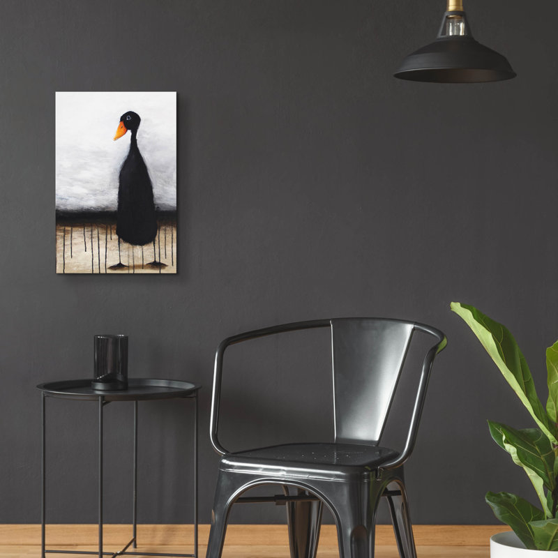 «The Black Duck» par Lucia Stewart, H 24 po x l 16 po x P 0,2 po