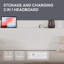 Lit de jour simple avec couchette escamotable, tête de lit et station de charge, supports solides pour petits espaces, blanc-380177959