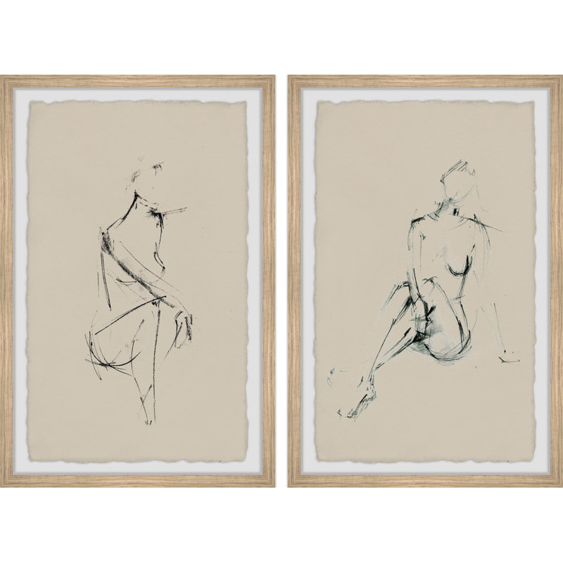 Never Ending Fantasy by Marmont Hill - 2 Piece Single Picture Frame Painting Set, 61" H x 41" W x 3.81" D