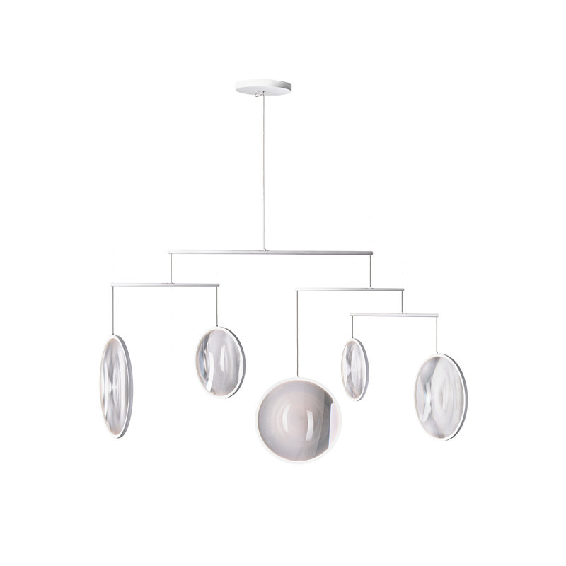 Focus 5 - Light LED Chandelier, White