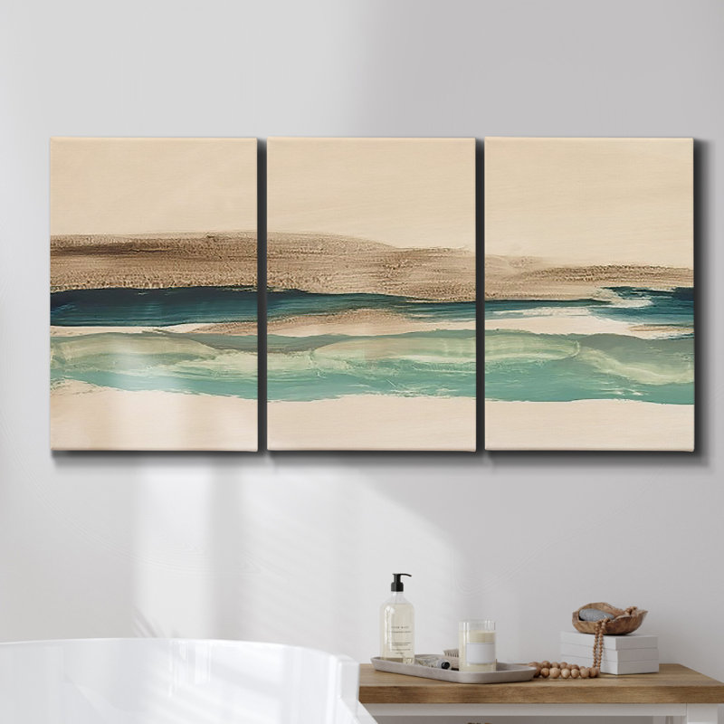 " Monochrome Bison II " 3 - Pieces, 60" H x 120" W x 2" D