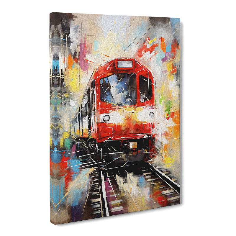 Train Abstract No.2 - Wrapped Canvas, 60cm H x 40cm W x 3cm D