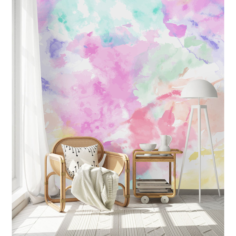 Floral Wall Mural, 100" W x 100" L
