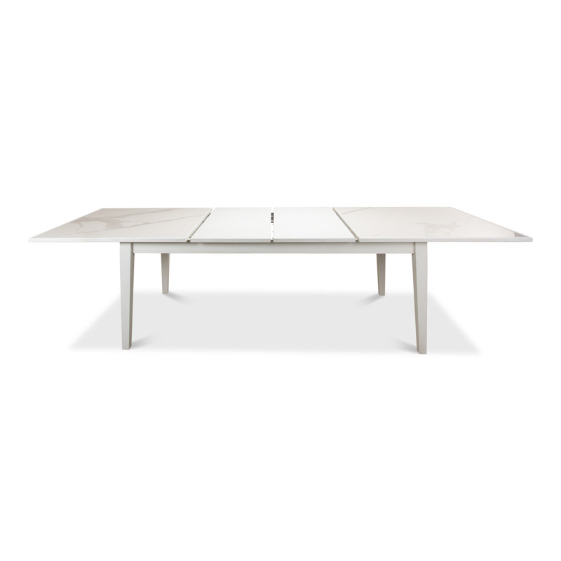 Butterfly Leaf Dining Table, Porcelain White, Cortina White
