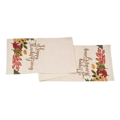 Bouley No Pattern Cotton Table Runner