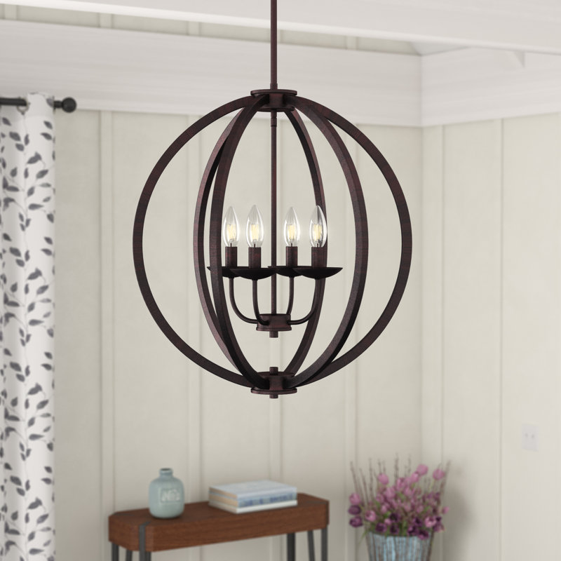Holbeach 4 - Light Dimmable Globe Chandelier
