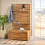Banc de rangement avec support en bois - style P 18 po x l 37,33 po H 67,76 po pour la décoration intérieure