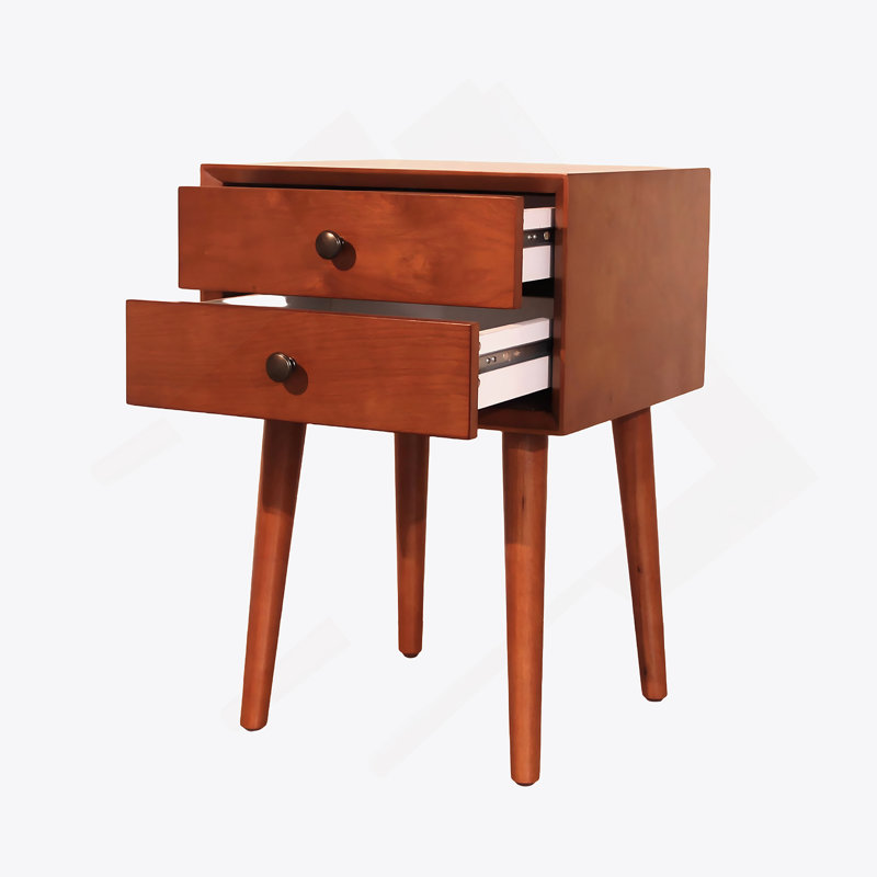 Table de chevet avec 2 tiroirs, petite table d'appoint avec rangement, Dérive en mer