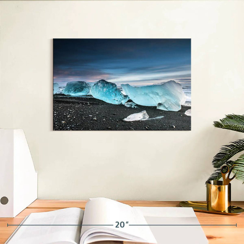 Alvord Ice In Diamond Bay, 8" H x 12" W