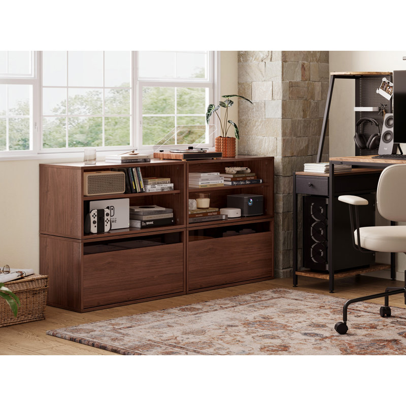 Armoire de rangement modulaire Sherry, unité de rangement en bois avec plusieurs configurations