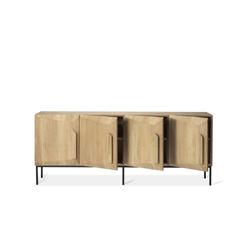 Stairs 78.7'' W Solid Wood Sideboard