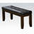 ACME Urbana Bench, Black Synthetic Leather & Espresso-1868296678