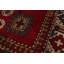 Tapis de lit à main one-of-kind à la main noué la rétro melis rouge 4 pi 9 po x 8 pi laine 2 po Danuel