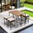 4 - Person Rectangular Outdoor Dining Set with Cushions