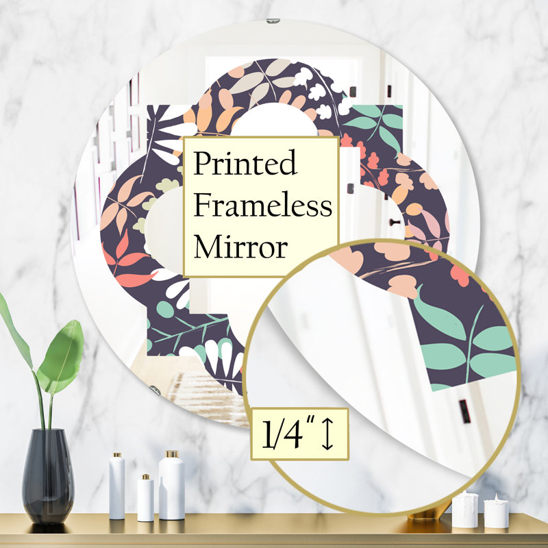 Miroir mural Botanical II, H 31,5 po x l po