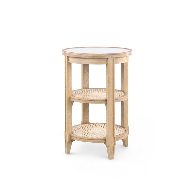 Pierre Glass End Table, Natural