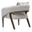 Houston Bouclé Modern Accent Chair - Pebble Gray/Walnut