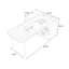 Bureau double caisson en bois manufacturé brun noisette avec 3 tiroirs-591689264