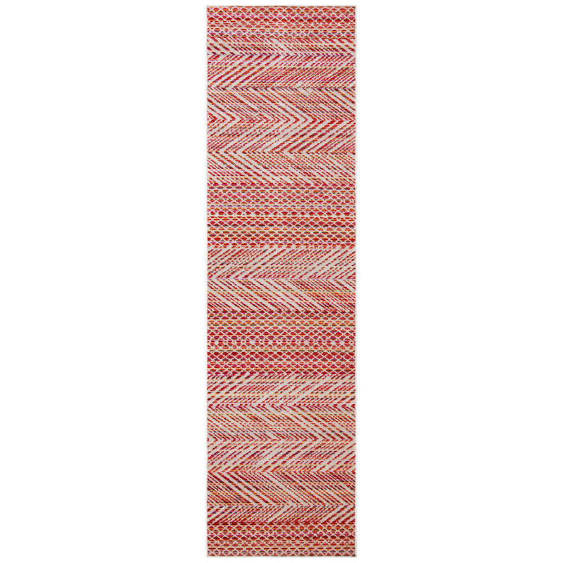 Depuy Performance Chevron Indoor/Outdoor Area Rug, Runner 2'3" x 8'