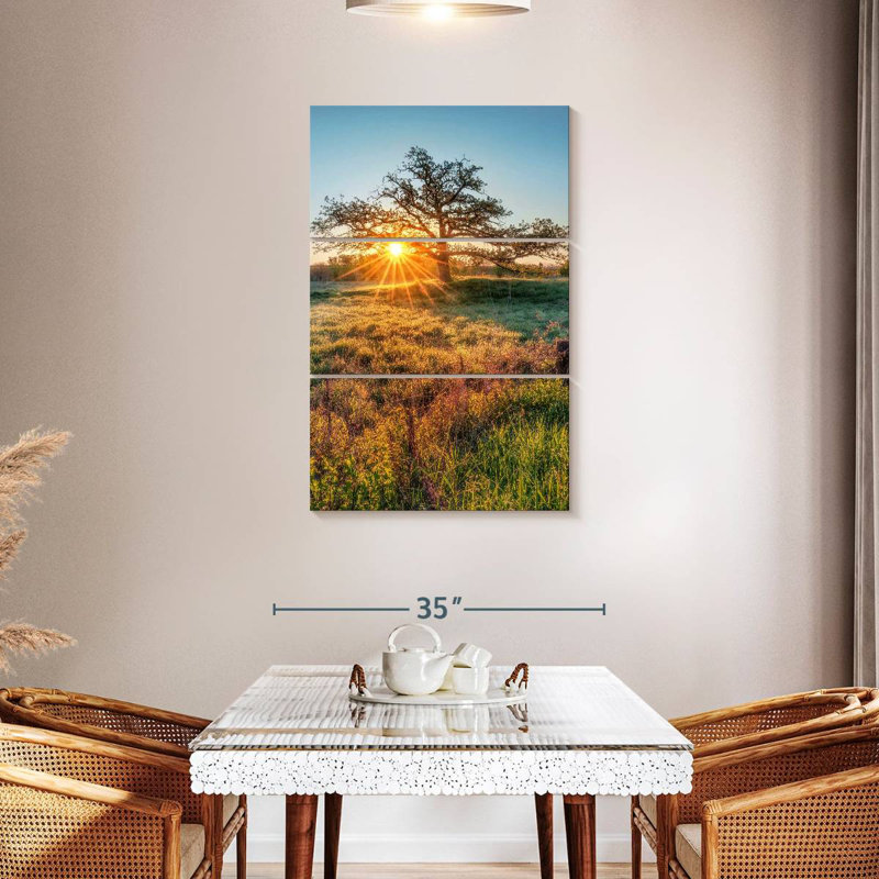 Harnek Oak Tree Sunrise, H 45 po x l 28 po