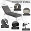 Ensemble de 2 chaises longues pour l'extérieur-332993836