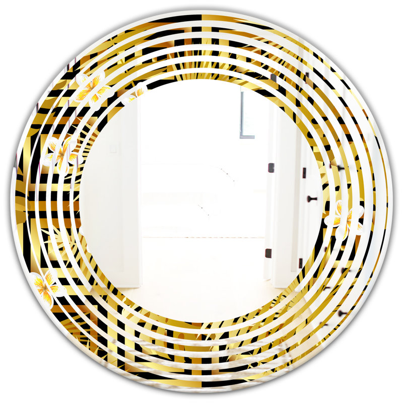 Miroir mural Wave, 31,5 po x 31,5 po, Vague de luxe