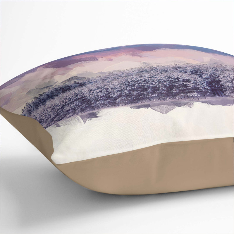 Abstract Square Cushion, 40cm H x 40cm W x 15cm D, Stone