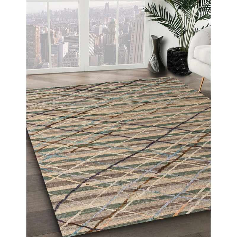 Abstract Indoor Rug, Round 7'