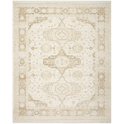 Yenier 7'10" x 9'10" Ivory Beige Vintage Indoor Rug