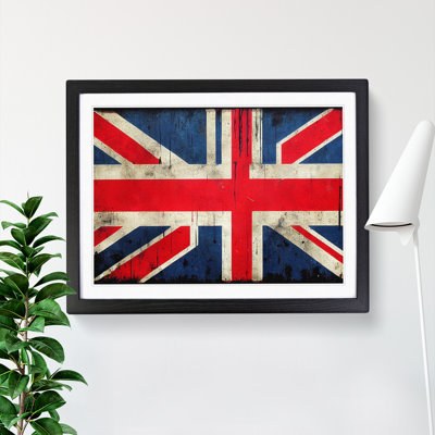 Union Jack Flag Graffiti Vol.2 - Framed Print