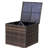 Brown Outdoor Storage Box With Fabric - To Wear And Tear Porch Bin Meets Your Demands