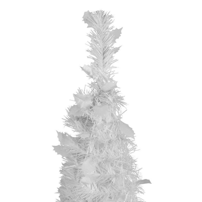 Arbre de Noël artificiel blanc 6 pi non éclairé, H 4 pi