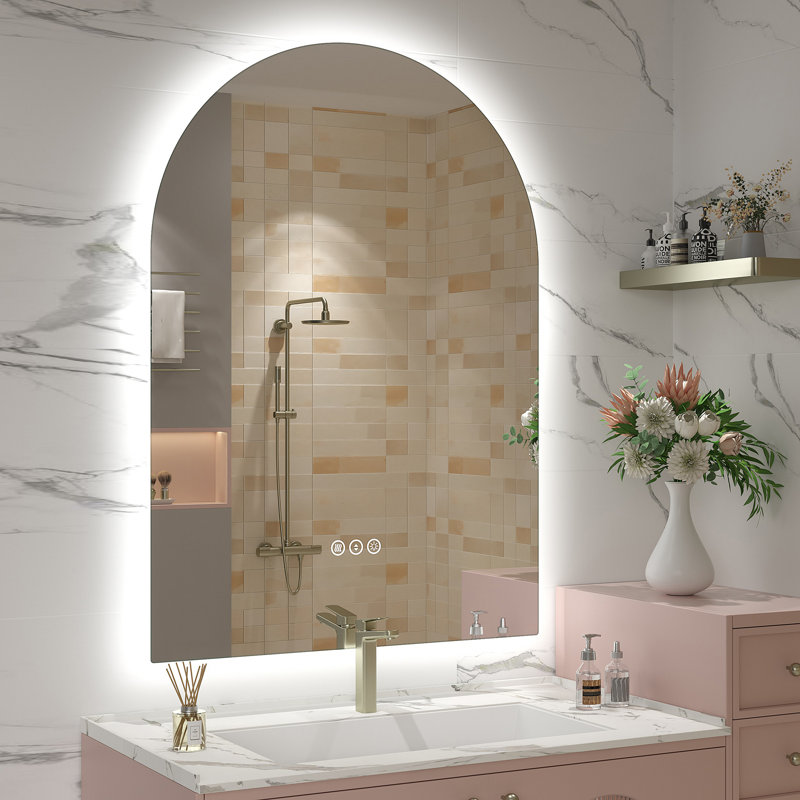Aevar UL Certified LED Anti-Fog Tempered Glass Bathroom/Vanity Mirror with 3-Year Warranty, 42" x 30"