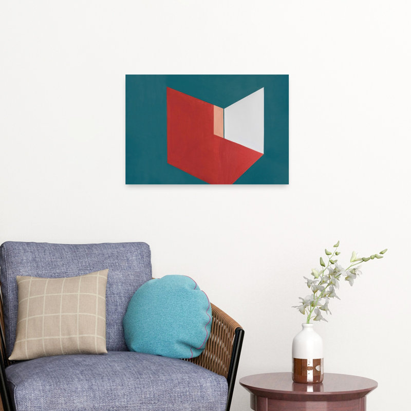 Abstraction de blocs de couleurs abstraites, impression d'art géométrique, H 16 po x l 24 po