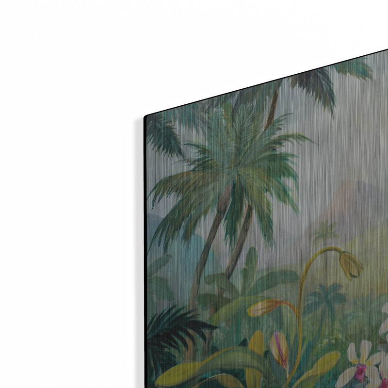 Art mural en métal «Dreamy Tropics» par Julia Purinton, 16 po x 12 po