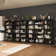 Modern Modular Bookshelf - Expandable Multi-Tier Storage System With Geometric Design For Large Spaces