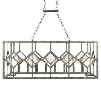 Diamond 8 - Light Kitchen Island Linear Pendant